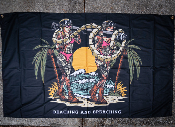Beaching and Breaching Flag