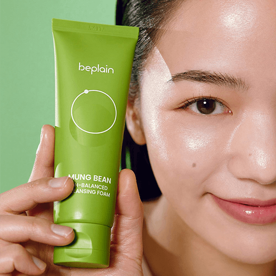 [beplain] Mung Bean pH Balanced Cleansing Foam 80ml - Ballagrio