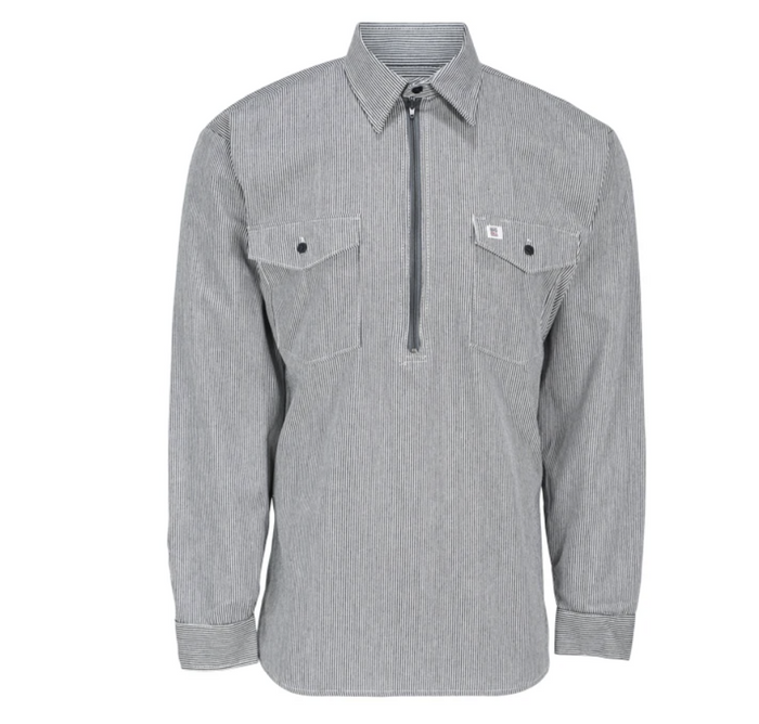 Big Bill Zip Up Hickory Long Sleeve Shirt - Ironworkergear