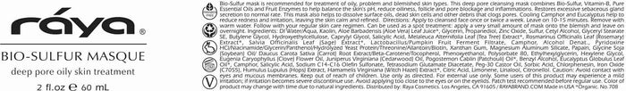 BIO-SULFUR MASQUE (708) RAYA SPA - rayaspa