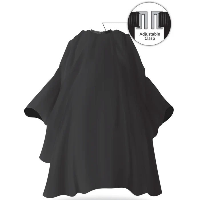 Black Ice Professional Premium Graphic Barber Cape - Original Black