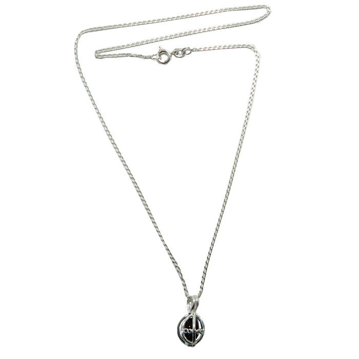obsidian sterling silver necklace
