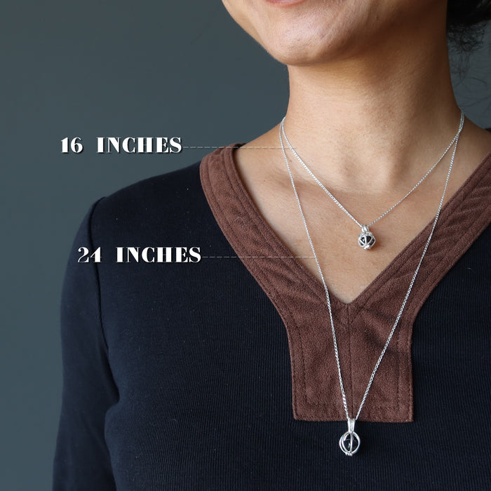 obsidian sterling silver necklace
