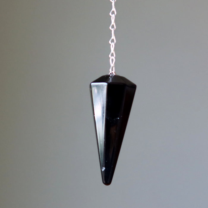 black obsidian pendulum