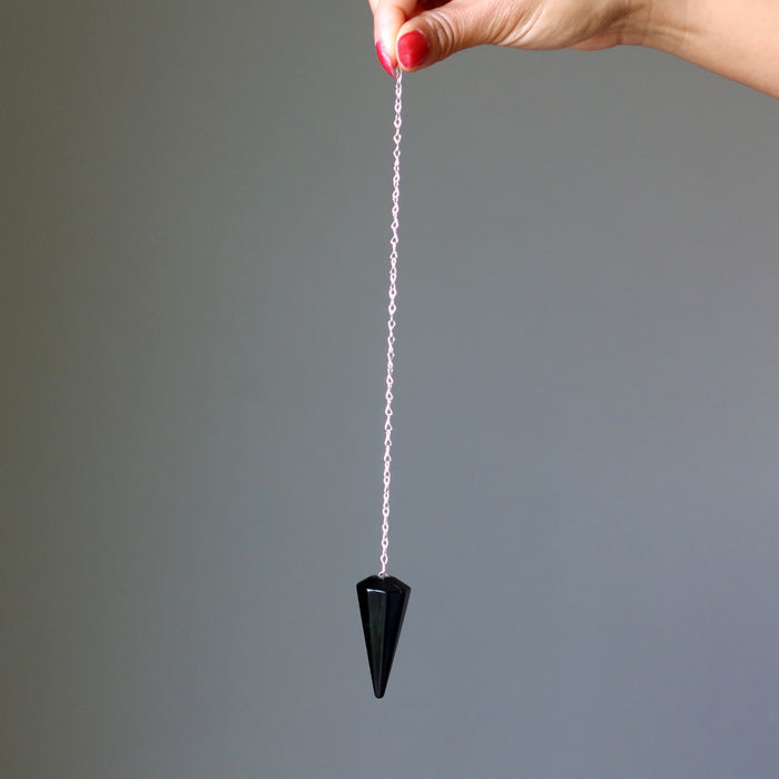 black obsidian pendulum