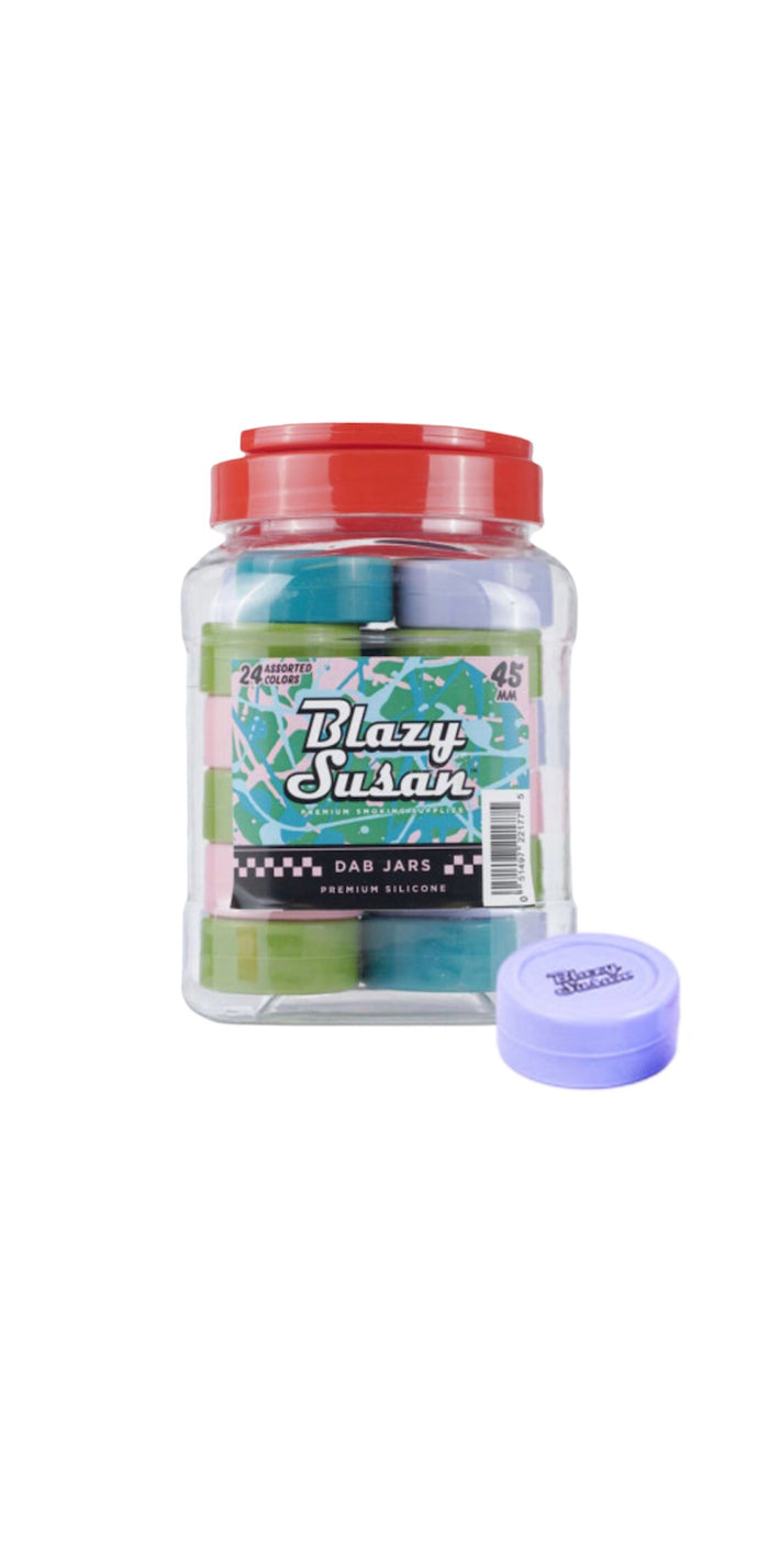 BLAZY SUSAN | DAB JAR 45MM ASSORTED | 24 COUNT