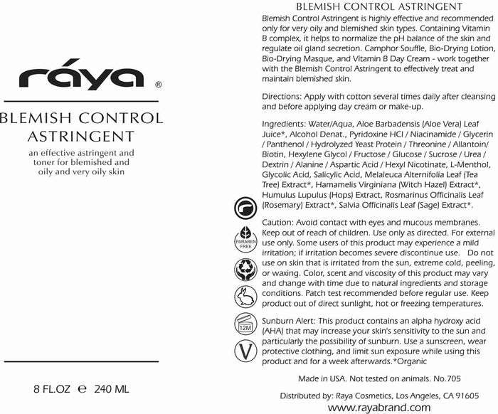 BLEMISH CONTROL ASTRINGENT (705) RAYA SPA - rayaspa