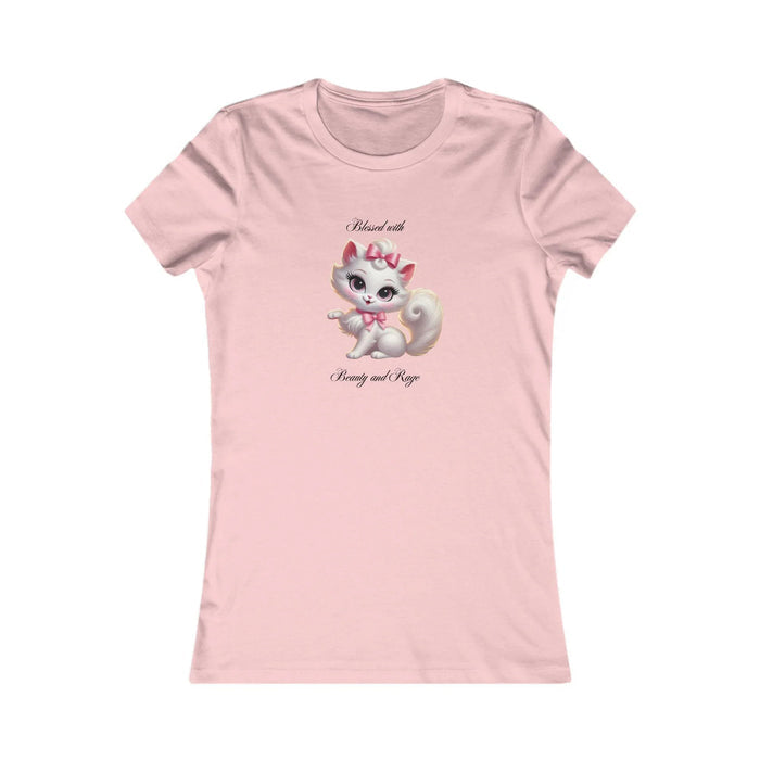 Blessed with Beauty & Rage - Women's Favorite Tee 🐱😈 - Whippie's