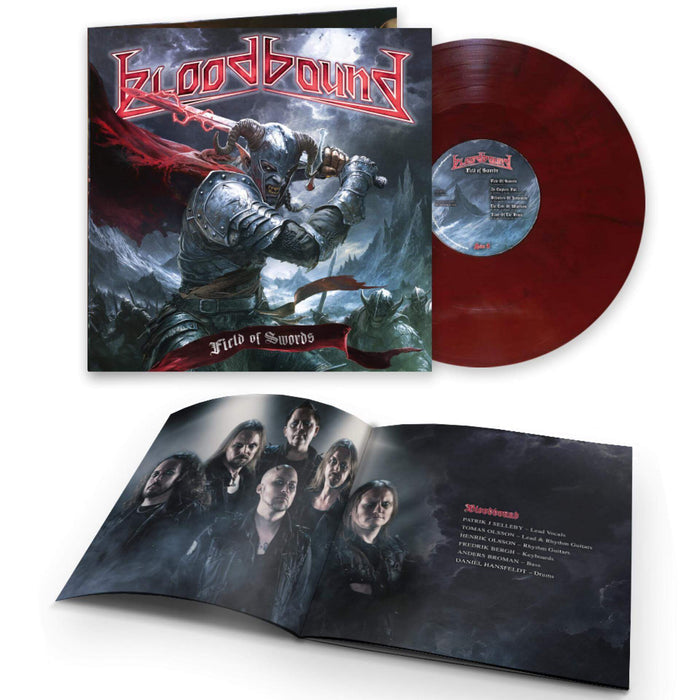 Bloodbound "Field Of Swords (Marbled Oxblood Red Vinyl)" 12"