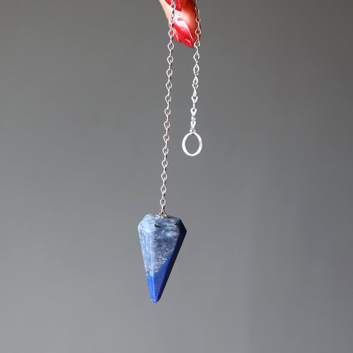Blue Quartz Pendulum Prophet's Third Eye Stone