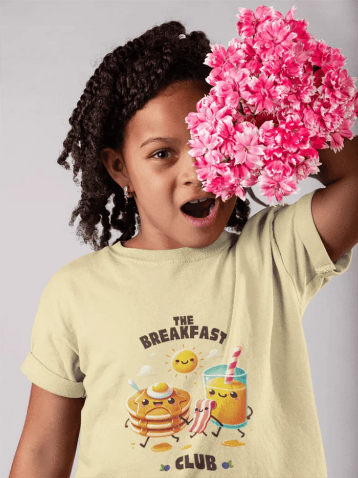 🥞 Breakfast Club 🍳 Youth Midweight Tee ☀️ Rise and shine, breakfast time! - Whippie's