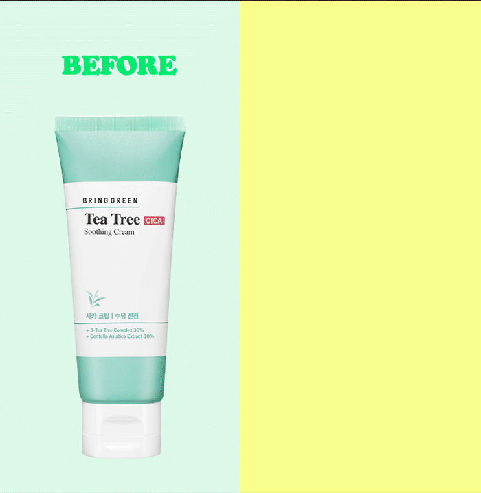 [BRING GREEN] Tea Tree Cica Soothing Cream Plus 100ml - Ballagrio