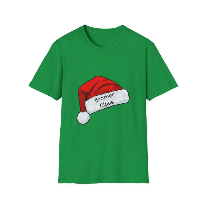 Brother Claus: The Coolest Santa in Town 🎅- Mens Softstyle T-shirt - Whippie's