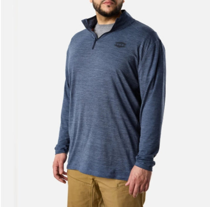 BRUNT Men's Mckenna Tech Quarter Zip Long Sleeve T-Shirt Work Shirts BRUNT