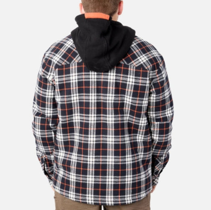 BRUNT Men's The Brunt Heavy Duty Hooded Snap Shirt Jac Jackets & Coats BRUNT