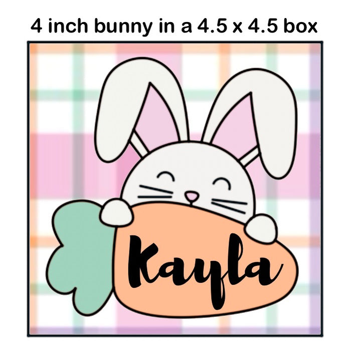 Bunny Holding Carrot Cookie Cutter