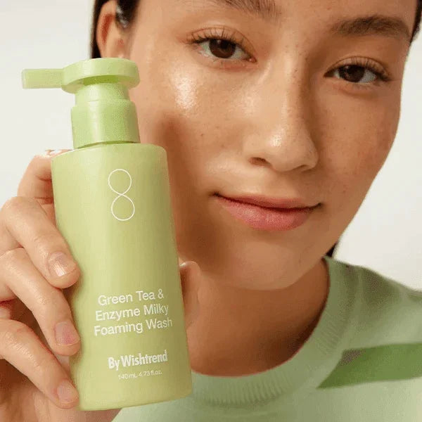 [By Wishtrend] Green Tea & Enzyme Milky Foaming Wash 140ml - Ballagrio