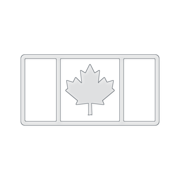 Canada Flag Tray Acrylic Router Template