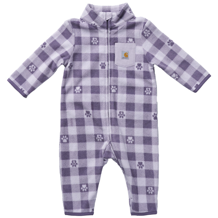 Carhartt Infant Zip-Up Microfleece Printed Long Sleeve Coverall