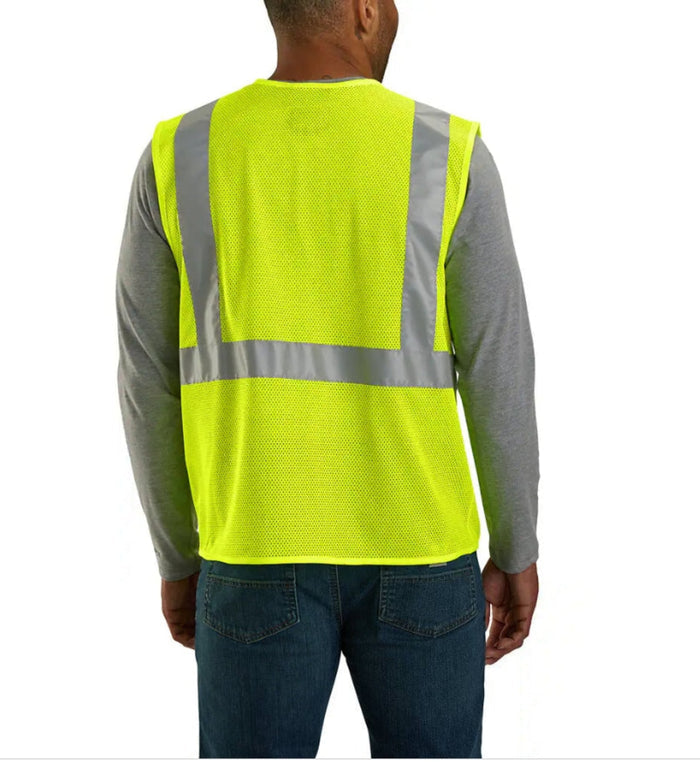Carhartt Men's C2 Hi-Vis Mesh Multi-Pocket Zip Safety Vest Vests Carhartt