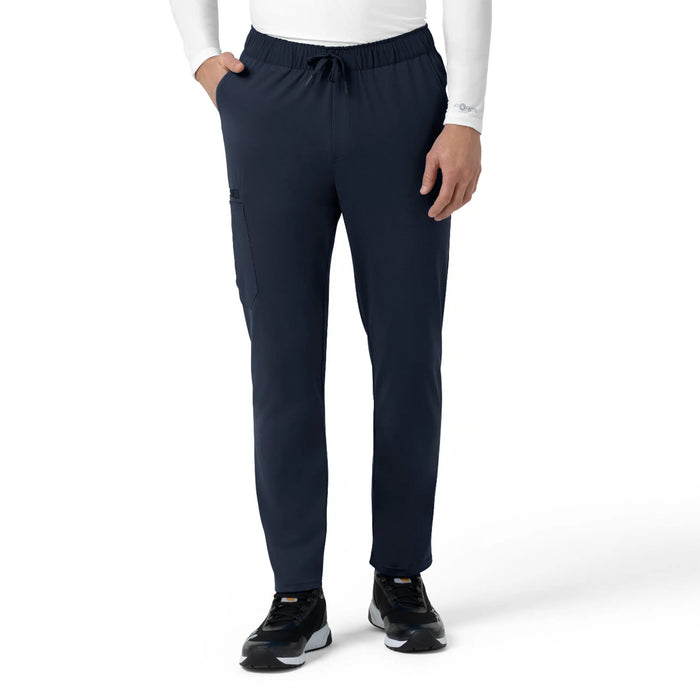Carhartt Men's Force Cross-Flex Knit Straight Leg Tapered Scrub Pant Scrubs Carhartt Navy 2XL Reg