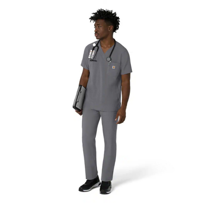 Carhartt Men's Force Cross Flex V-Neck Scrub Top Scrubs Carhartt