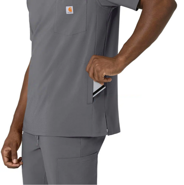 Carhartt Men's Force Cross Flex V-Neck Scrub Top Scrubs Carhartt