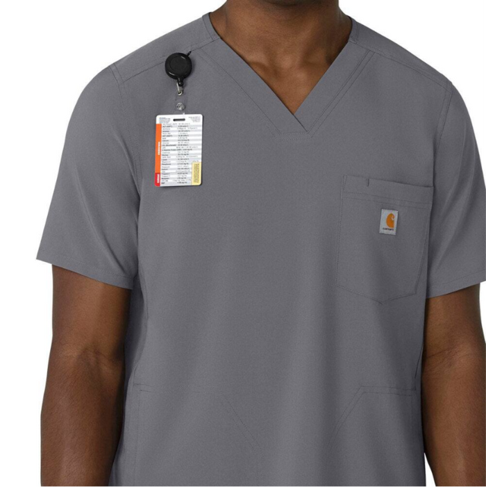 Carhartt Men's Force Cross Flex V-Neck Scrub Top Scrubs Carhartt