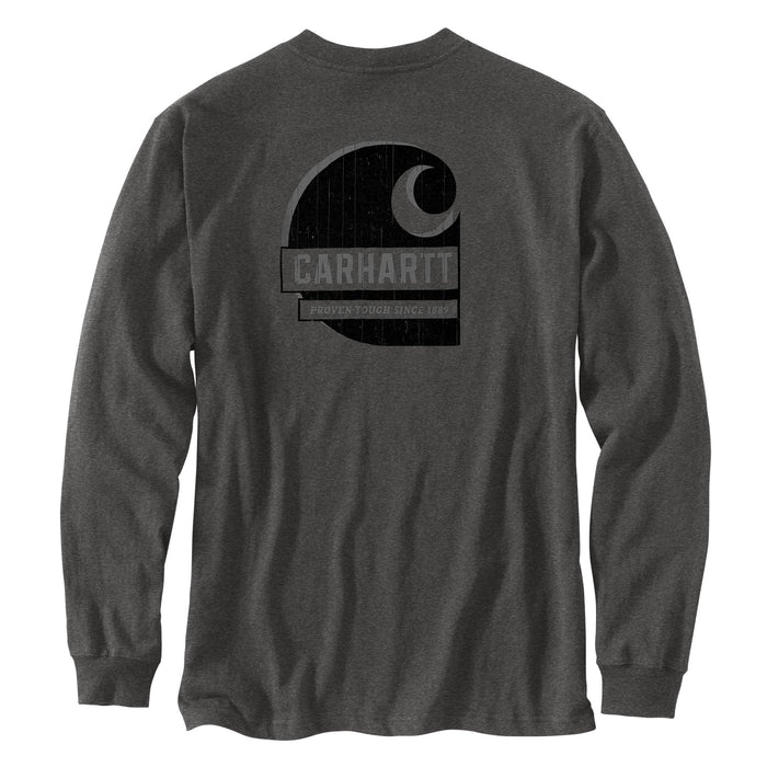 Carhartt Men's Irvine Tough C Graphic Relaxed Fit Pocket Long Sleeve T-Shirt