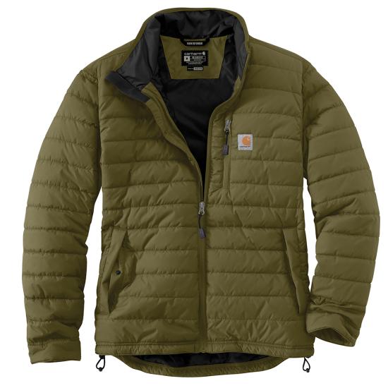 Carhartt Men's Rain Defender® Insulated Relaxed Fit Lightweight Jacket Jackets & Coats Carhartt Dark Bronzed Green 2XL Reg