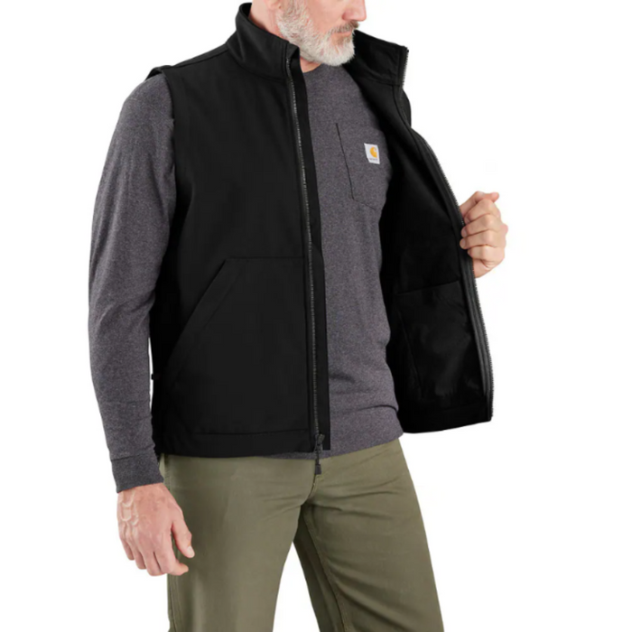 Carhartt Men's Rain Defender Relaxed Fit Softshell Vest Vests Carhartt Black 2XL Reg