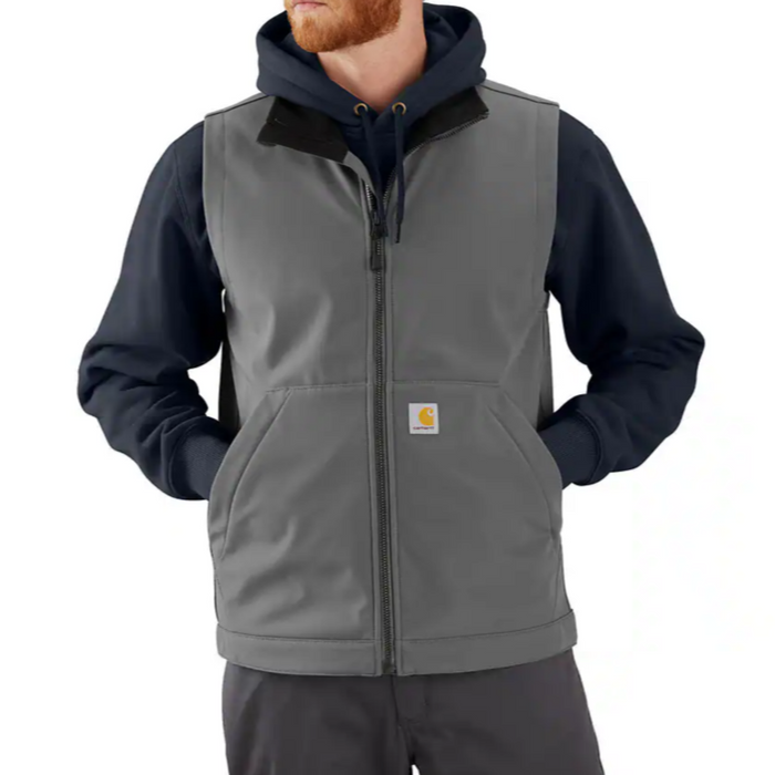 Carhartt Men's Rain Defender Relaxed Fit Softshell Vest Vests Carhartt Steel 2XL Reg