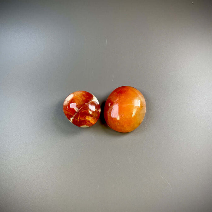 Carnelian Orange Crystal Palm Stones – Ethically Sourced from Madagascar