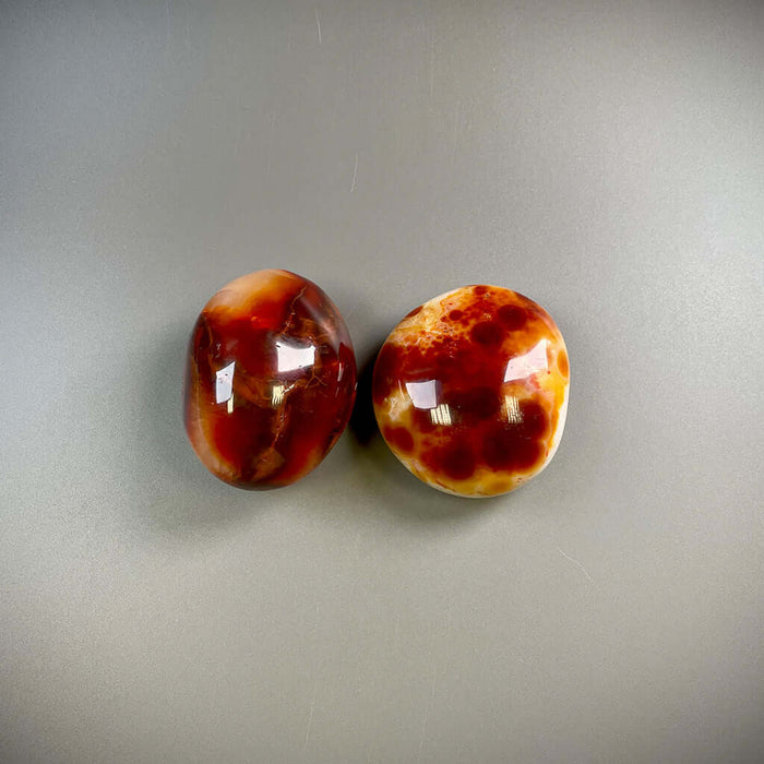 Carnelian Orange Crystal Palm Stones – Ethically Sourced from Madagascar