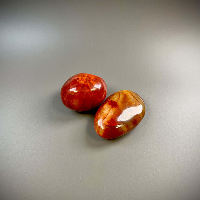 Carnelian Orange Crystal Palm Stones – Ethically Sourced from Madagascar