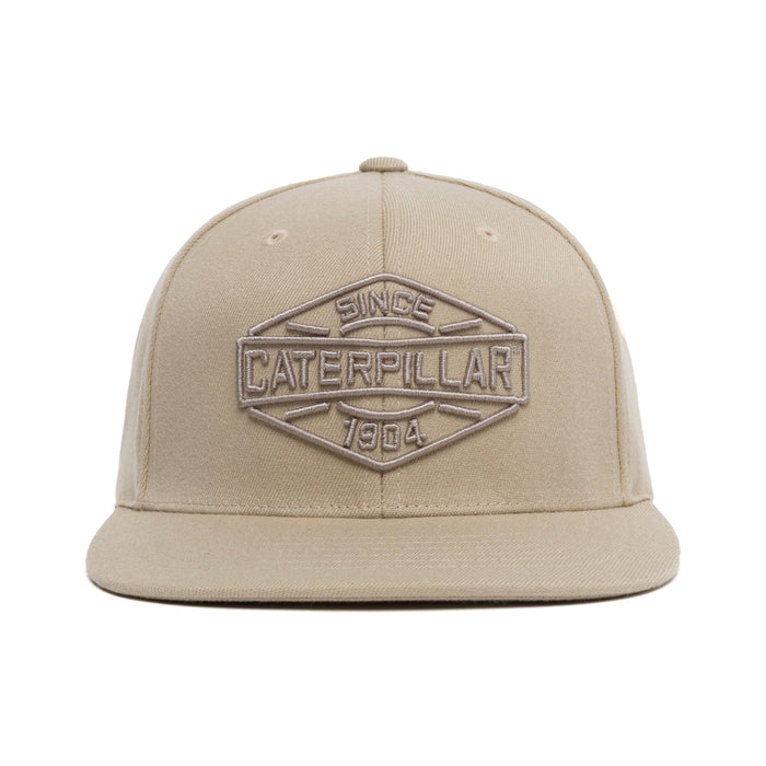 CAT Caterpillar 3D Logo Premium Flex Fit Cap Hats & Caps CAT Abbey Stone OS