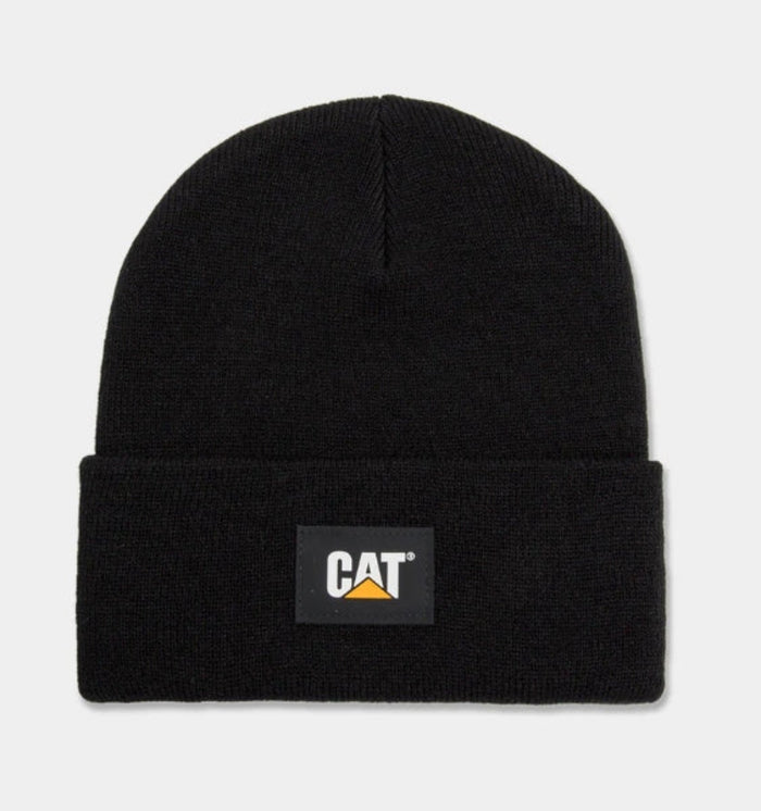 CAT Logo Label Cuff Beanie Hats & Caps CAT Black OS