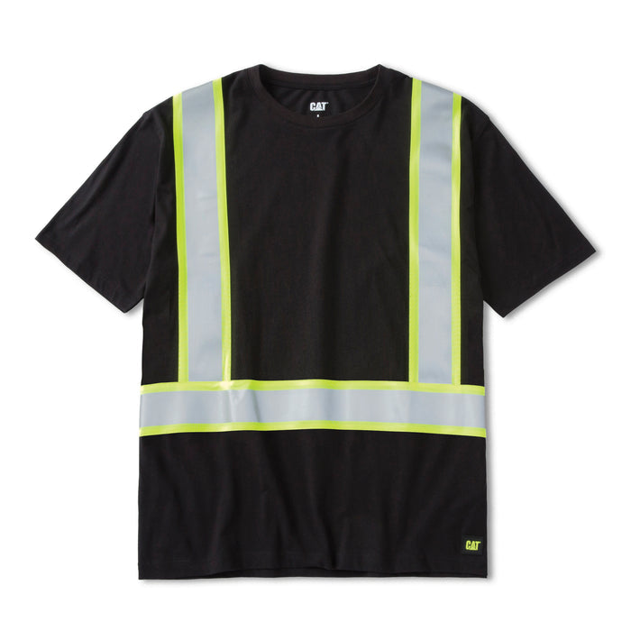CAT Men's Taped Reflective Graphic Short Sleeve T-Shirt T-Shirts CAT