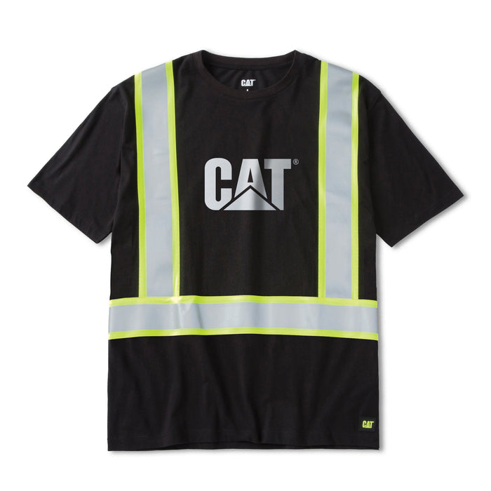 CAT Men's Taped Reflective Graphic Short Sleeve T-Shirt T-Shirts CAT