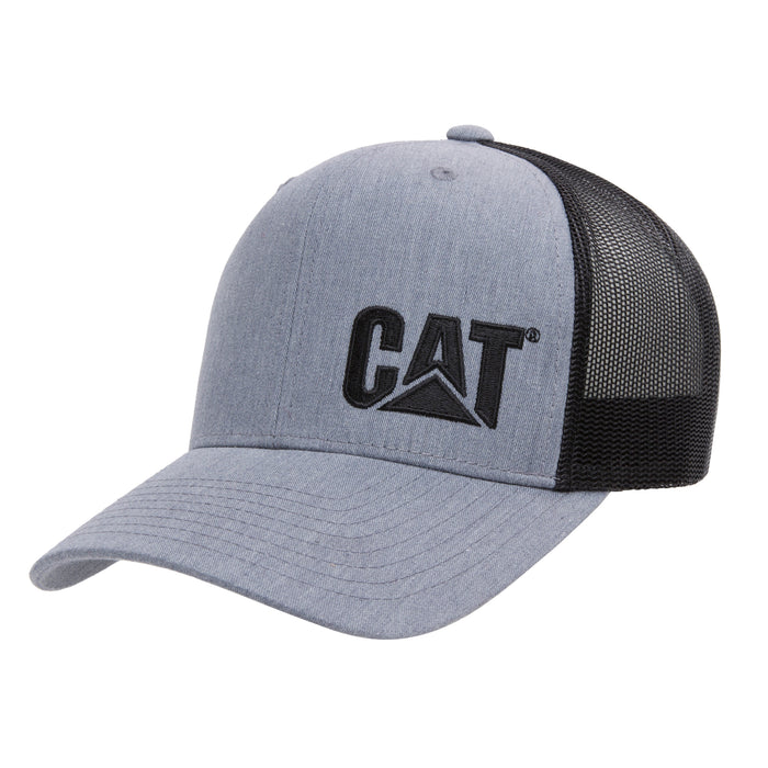 CAT Trademark Flexfit® Trucker Hat Hats & Caps CAT Heather Grey OS