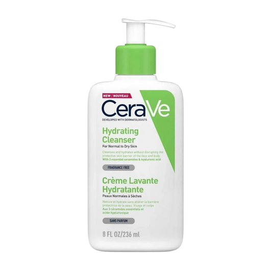 CeraVe Hydrating Cleanser 236ml bottle for normal to dry skin