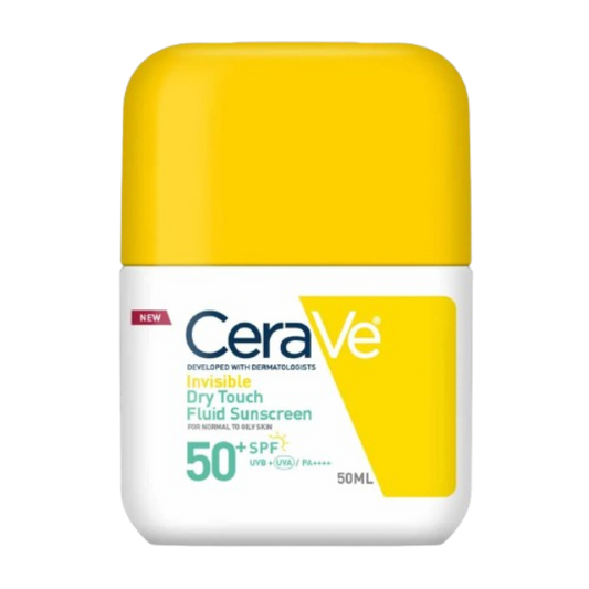 Cerave Invisible Dry Touch Fluid SPF 50+ Sunscreen For Normal to Oily Skin 50Ml