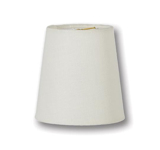 Eggshell Color Linen Chandelier Empire Hardback Shades