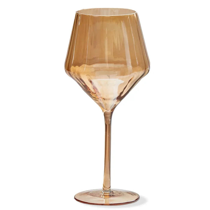 CHELSEA IRIDESCENT AMBER WINE GLASS