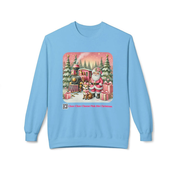 💖 Choo-Choo Choose Pink 🚂 Unisex Fleece Sweatshirt 🎁 - Whippie's