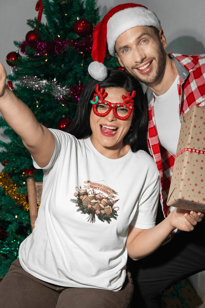Christmas Calories Don't Count 🎅🎄 - Unisex Softstyle T-Shirt 🍪🎁 - Whippie's
