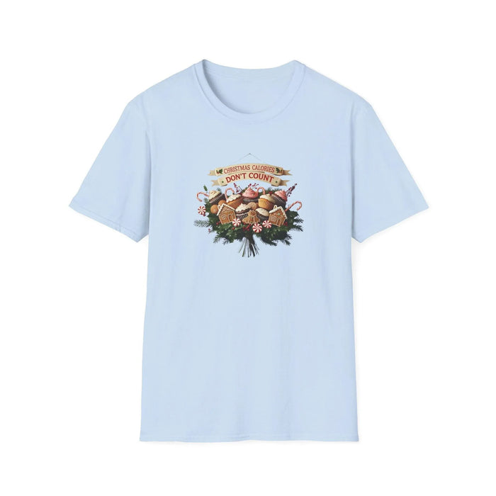 Christmas Calories Don't Count 🎅🎄 - Unisex Softstyle T-Shirt 🍪🎁 - Whippie's
