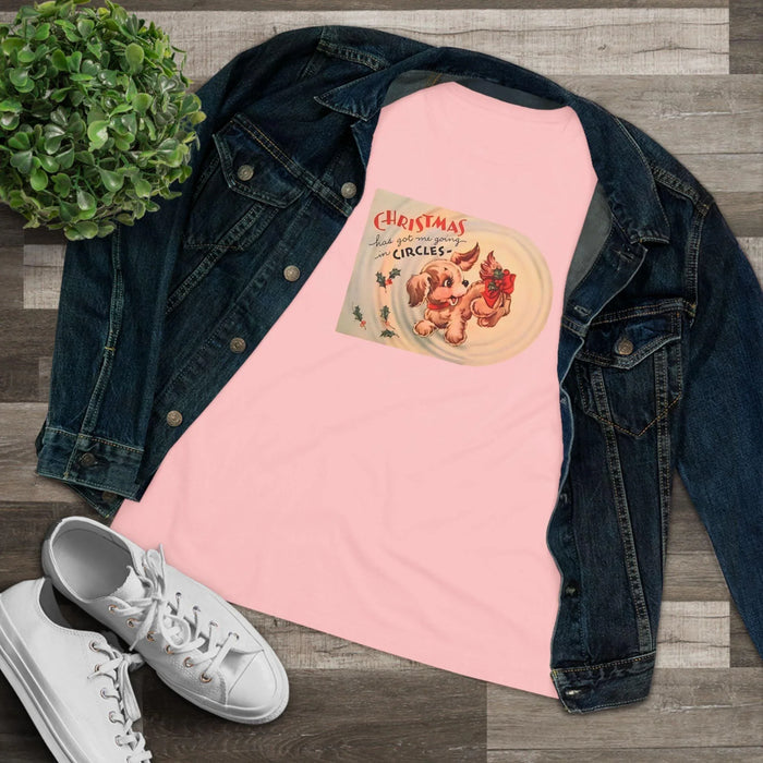 Christmas Has Me Going in Circles - Women's Softstyle Tee - Whippie's