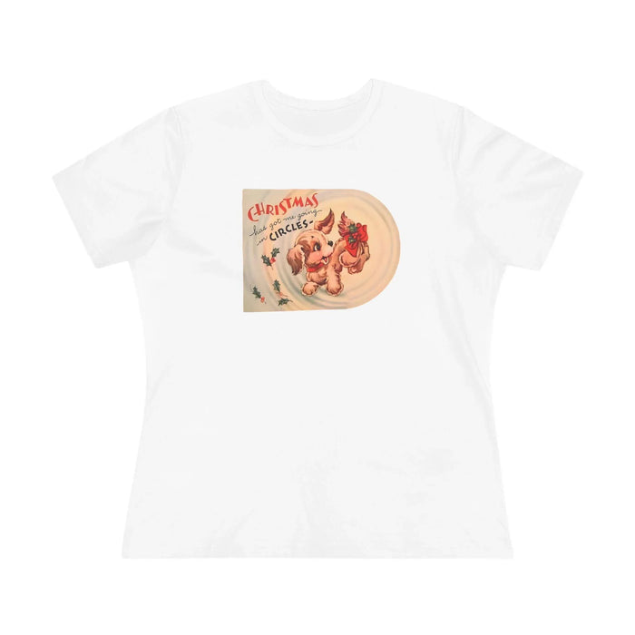 Christmas Has Me Going in Circles - Women's Softstyle Tee - Whippie's