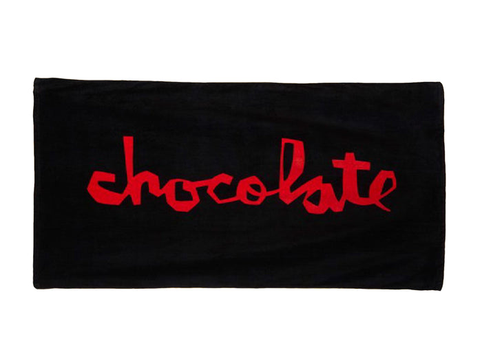 Chunk Beach Towel - Black / Red